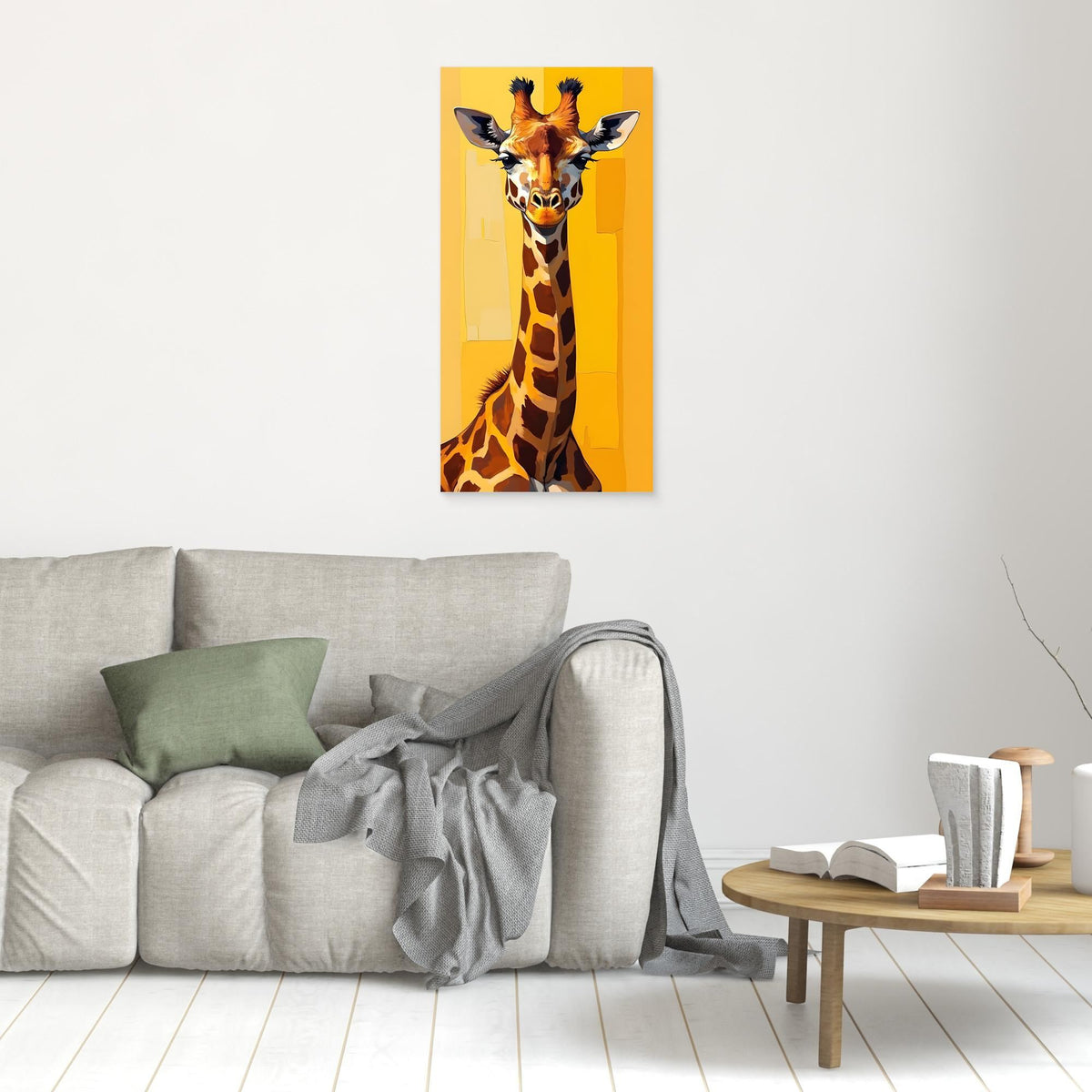 Digital Art Lone Giraffe