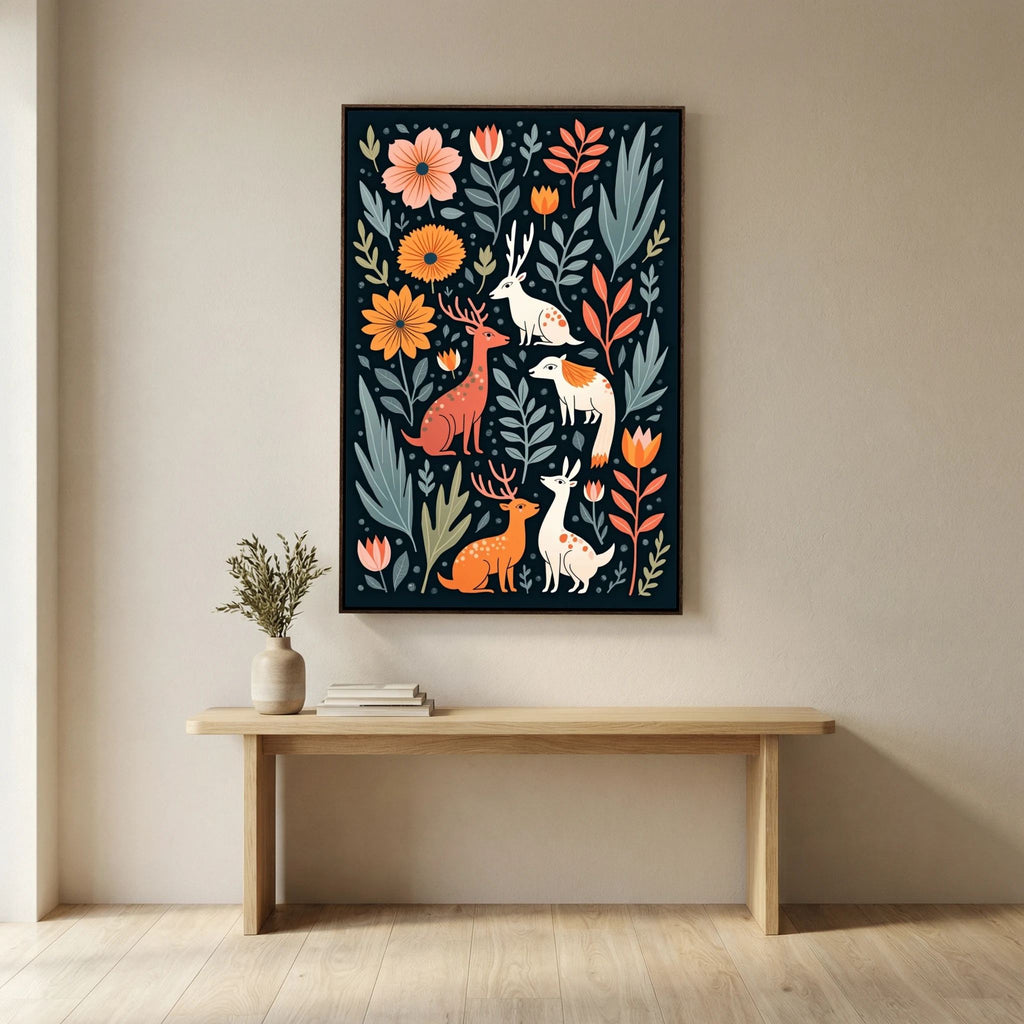 Abstract Forest Animals