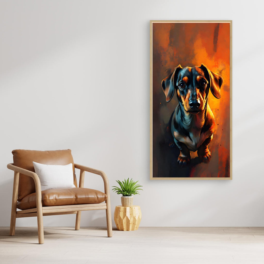 Abstract Dachshund Digital Art