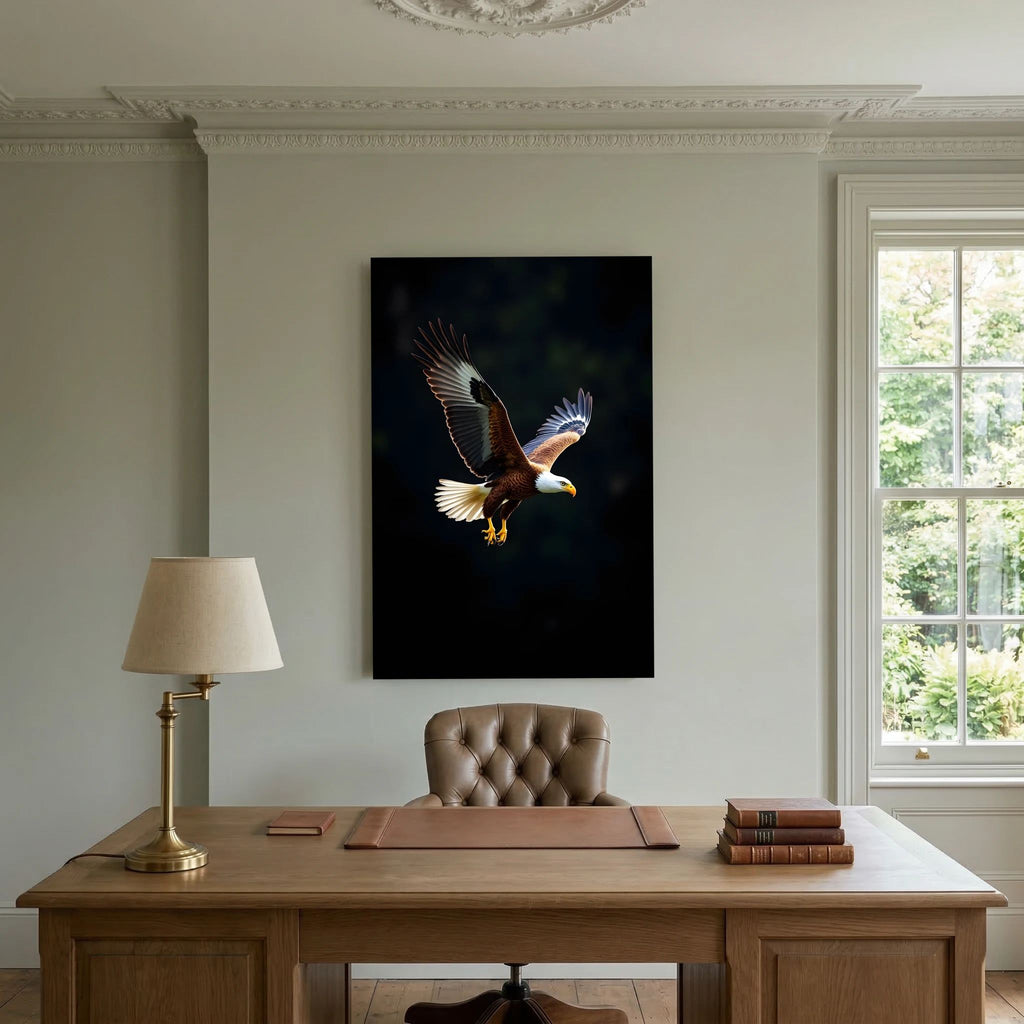 Minimalist Eagle Canvas Wildlife Wall Art