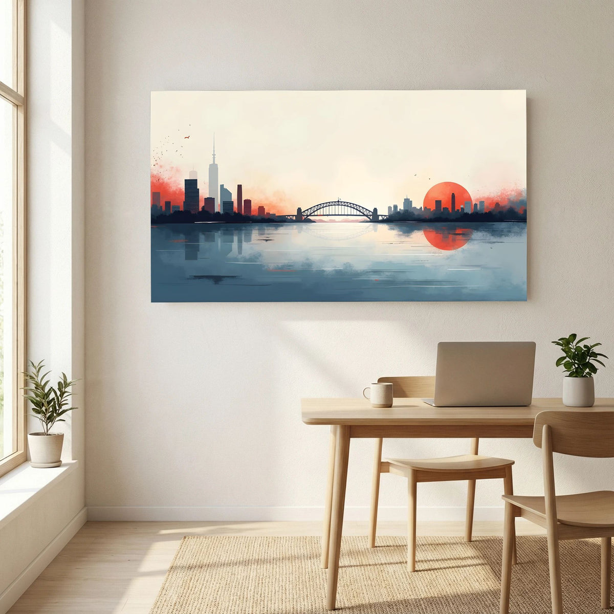 Sydney Harbour Bridge Abstract Sunset