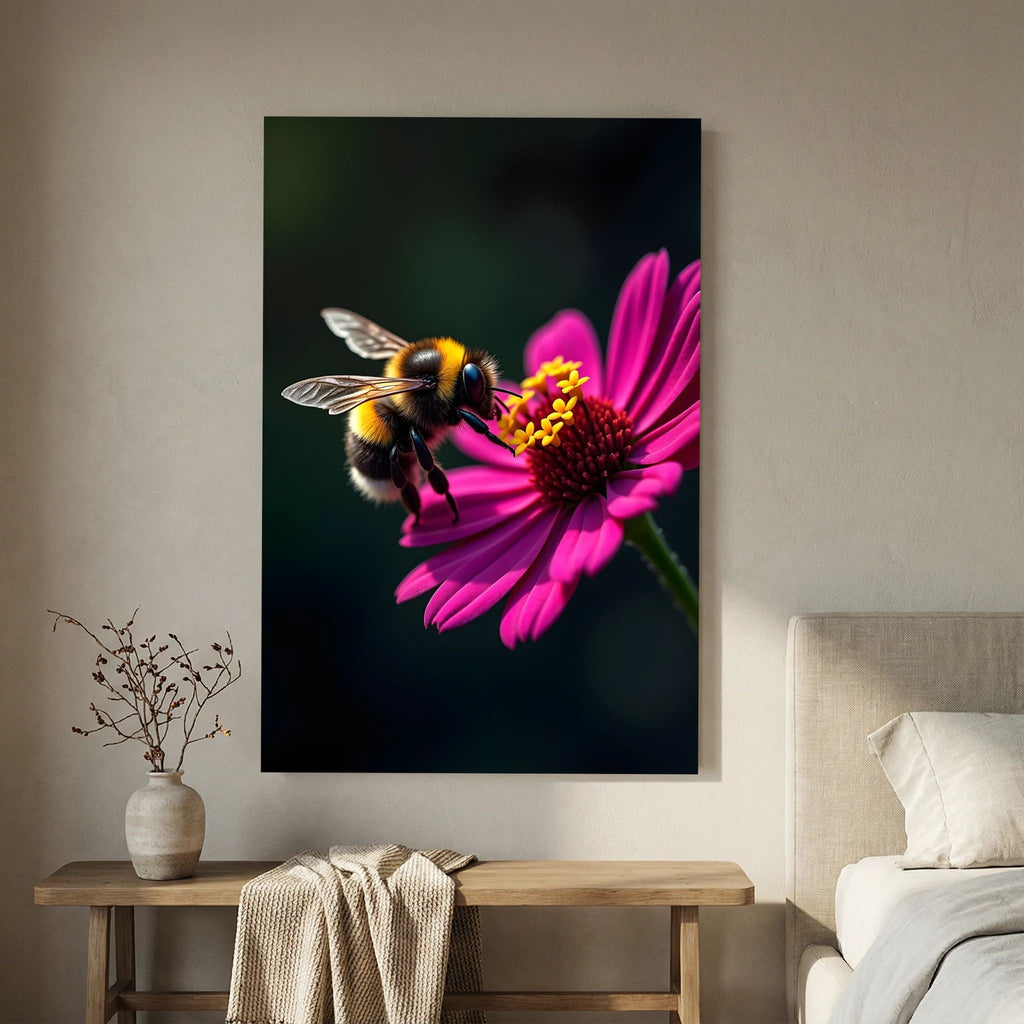 Bumble Bee Minimalist Wall Decor Bee Wall Canvas