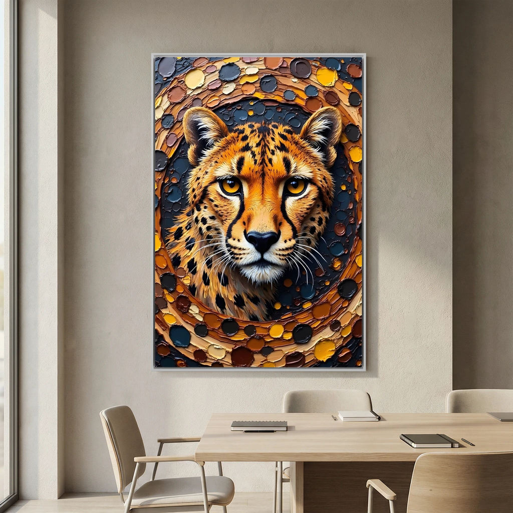 Majestic Cheetah Oil Style Canvas Minimalist Wall Decor