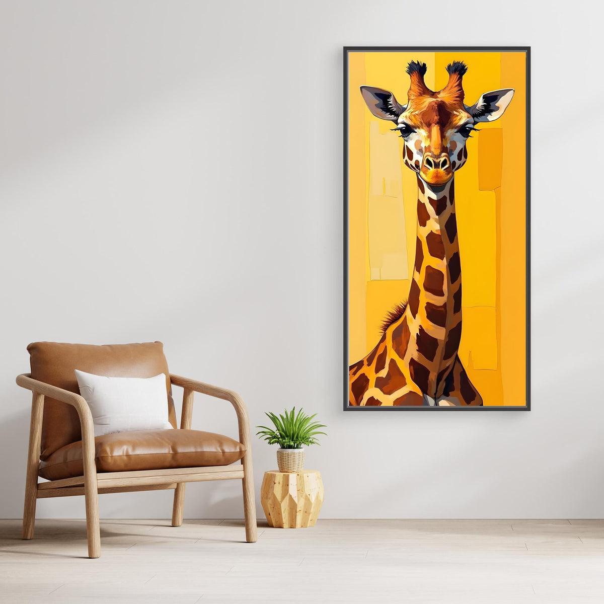 Digital Art Lone Giraffe
