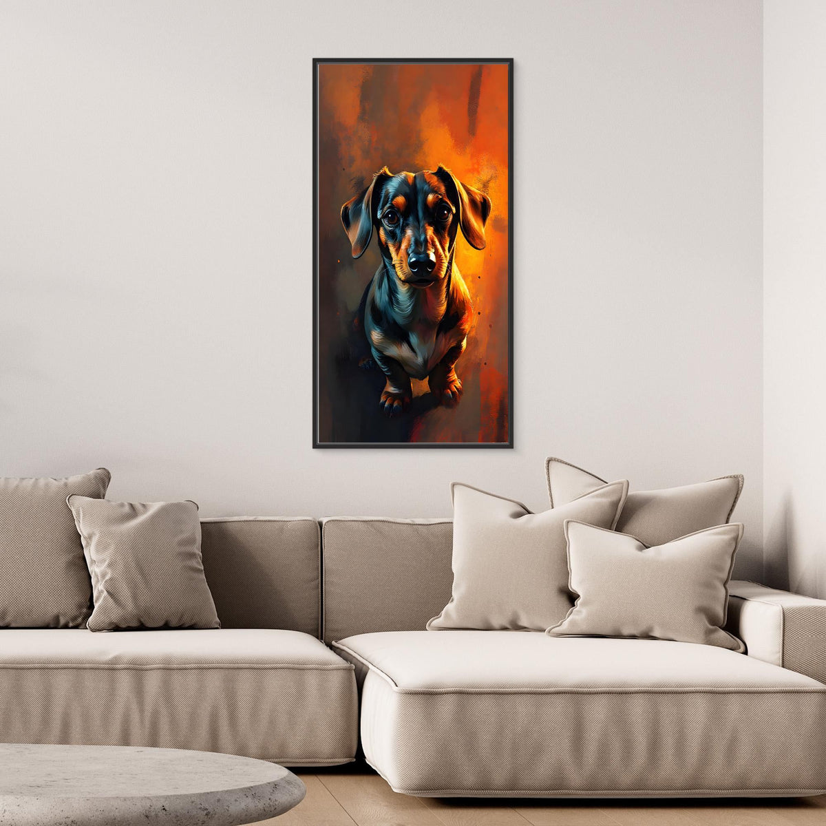 Abstract Dachshund Digital Art