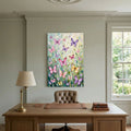 Butterfly Wall Art Pastel Colours Minimalist Abstract Canvas