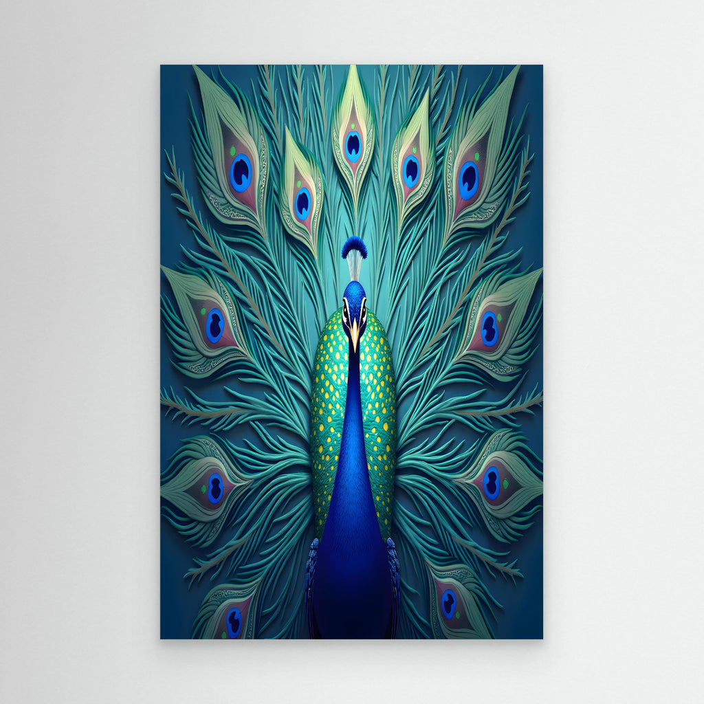 AI Creations Art Deco Style Peacock