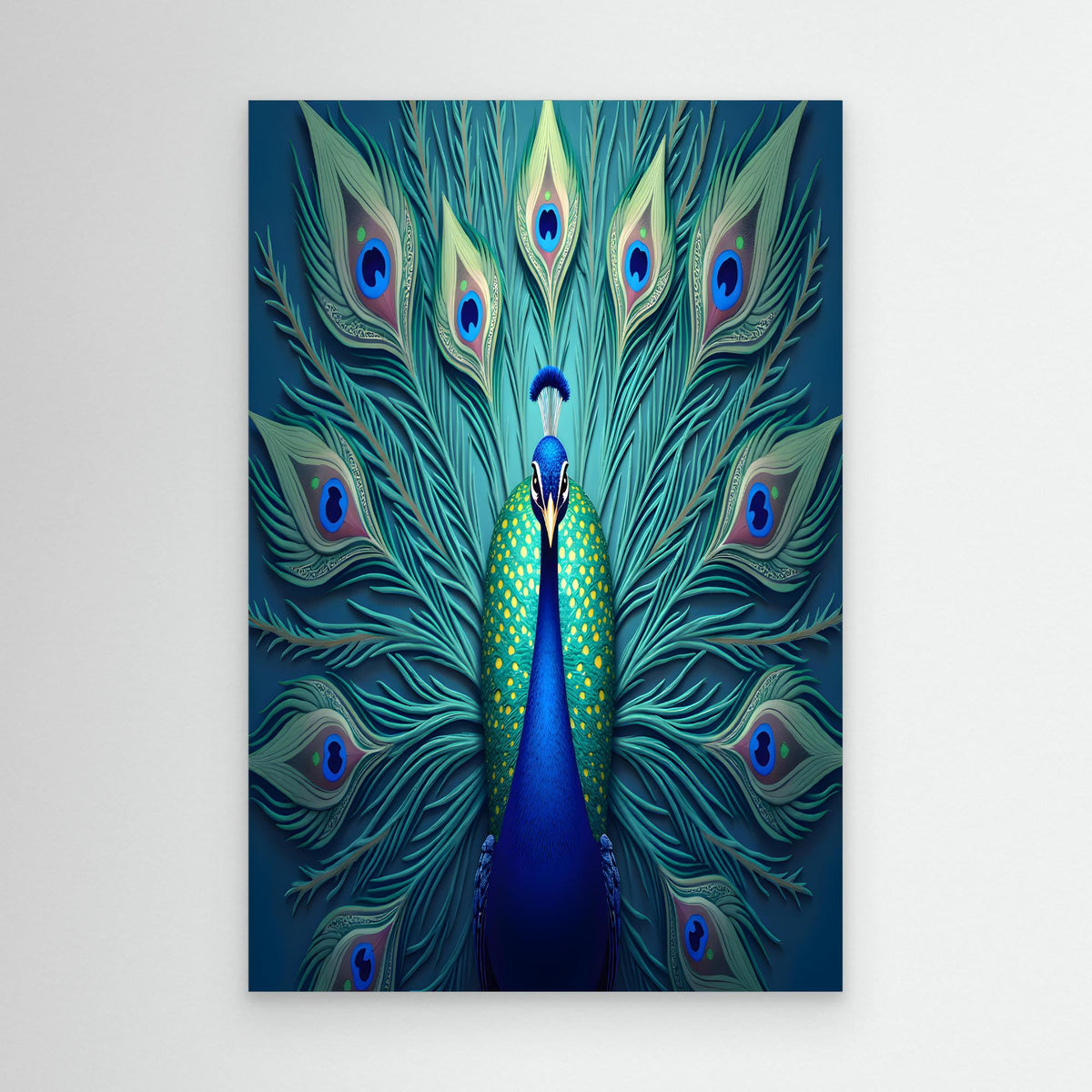 AI Creations Art Deco Style Peacock