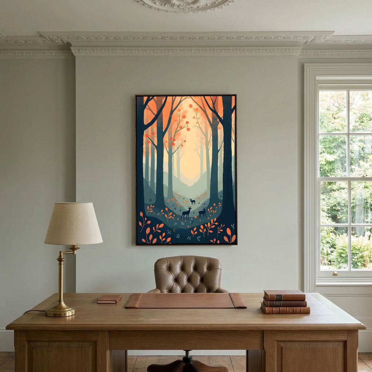 Mysterious Forest Abstract Wall Canvas