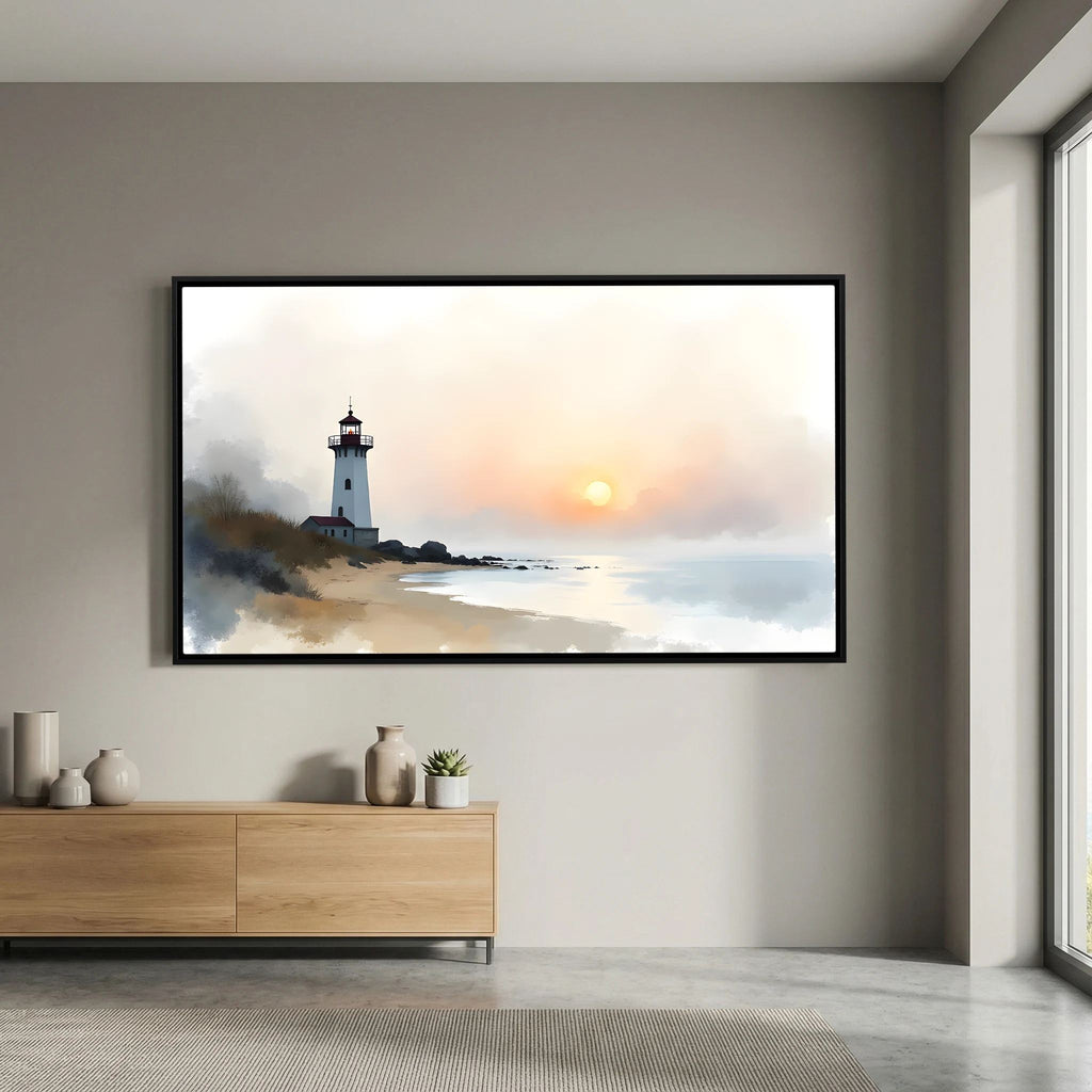 Lighthouse Landscape At Sunset