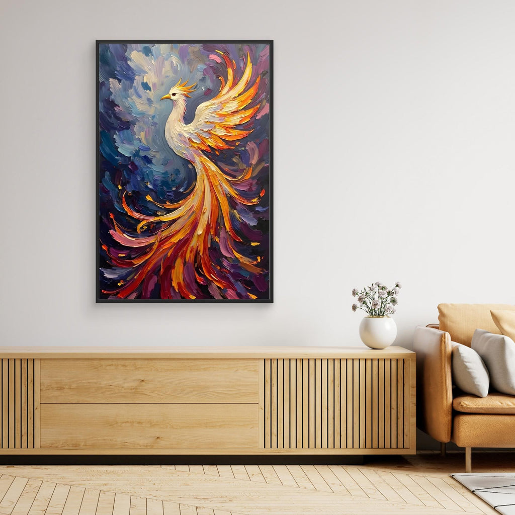 Pheonix Abstract Oil Style Minimalist Wall Decor