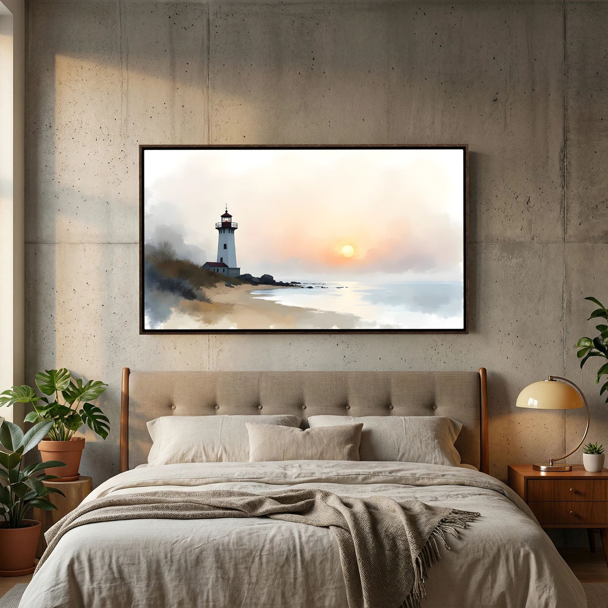 Lighthouse Landscape At Sunset