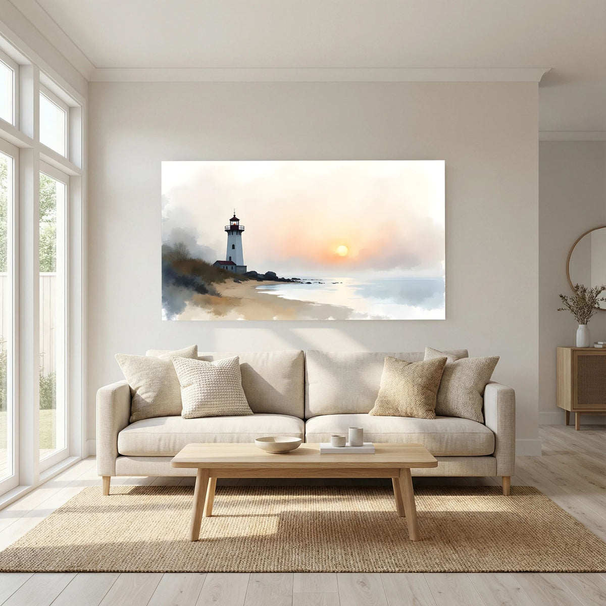 Lighthouse Landscape At Sunset
