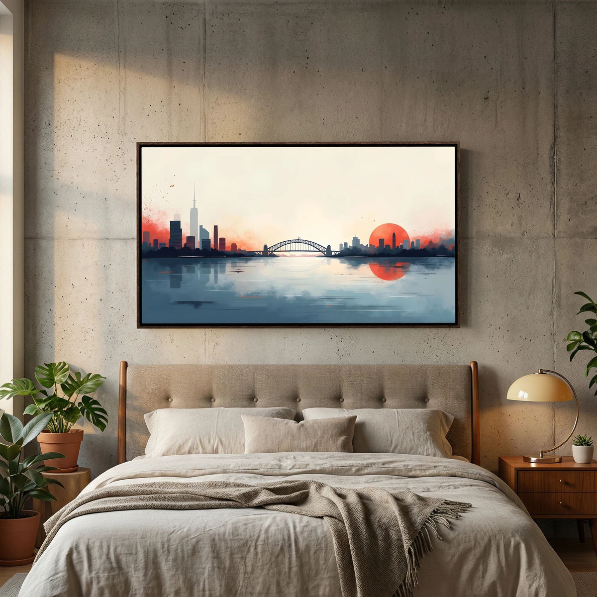 Sydney Harbour Bridge Abstract Sunset
