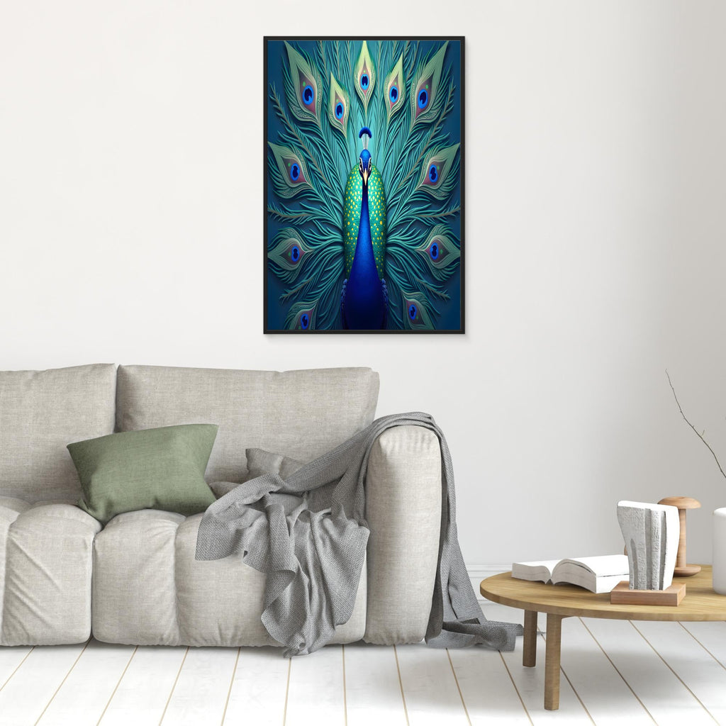 AI Creations Art Deco Style Peacock