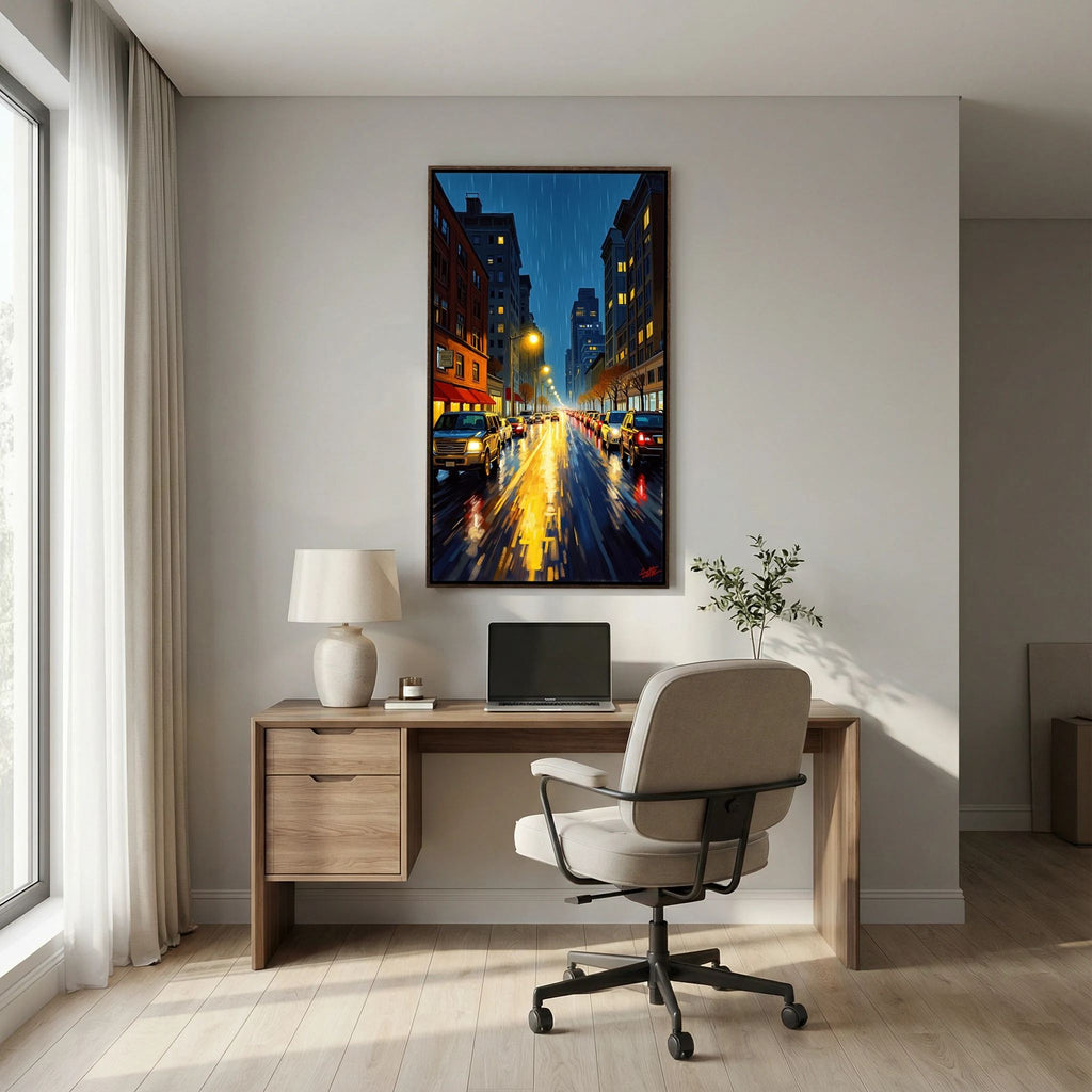 Brooklyn By Night Canvas Wall Art