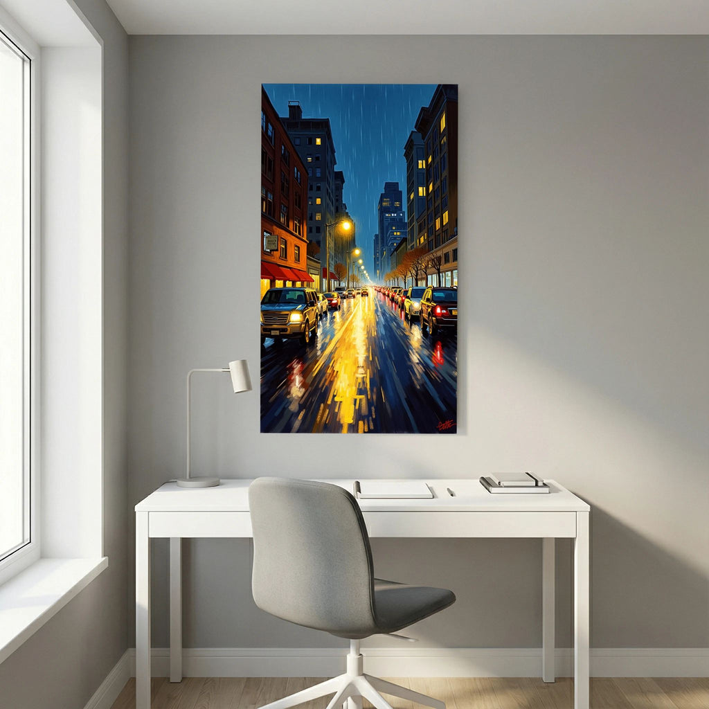 Brooklyn By Night Canvas Wall Art