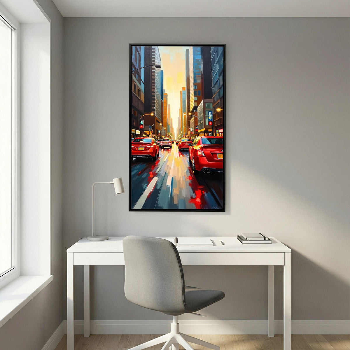 Vibrant Brooklyn Street Scene Canvas Wall Art