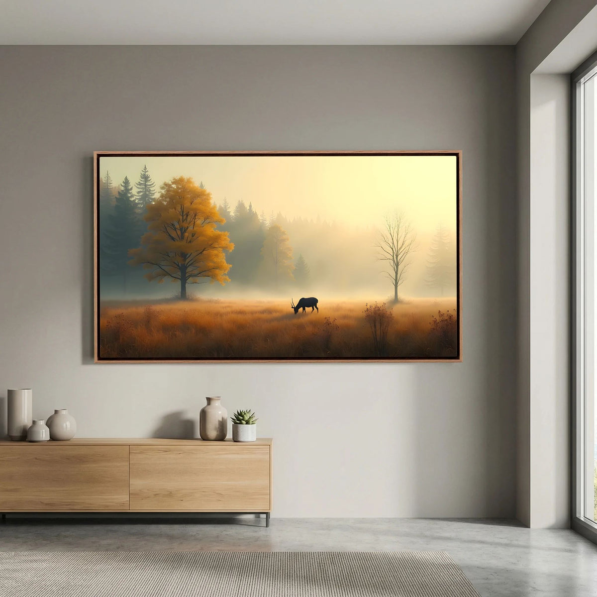 Serenity At Autumn Canvas Wall Art Ready To Hang
