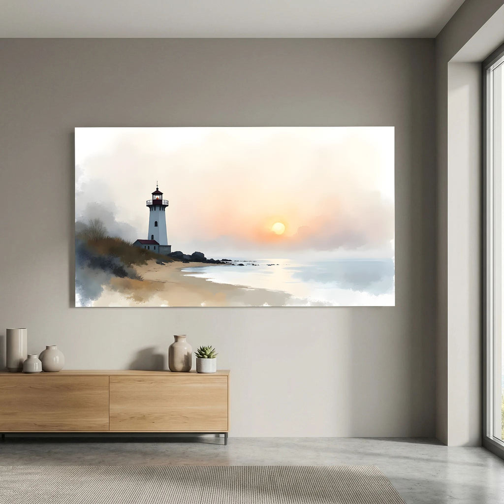 Lighthouse Landscape At Sunset