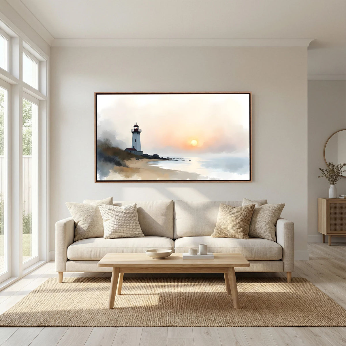 Lighthouse Landscape At Sunset