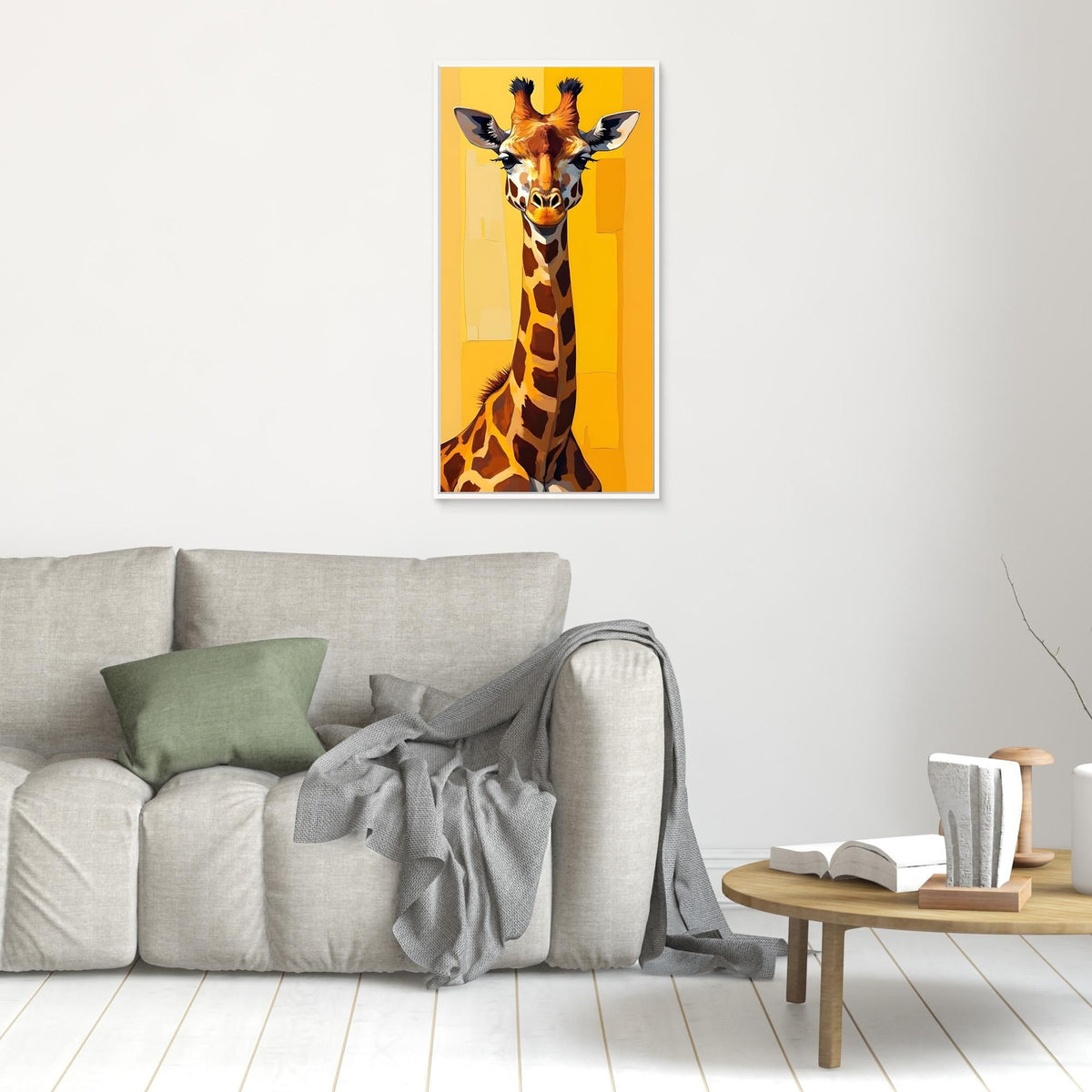 Digital Art Lone Giraffe