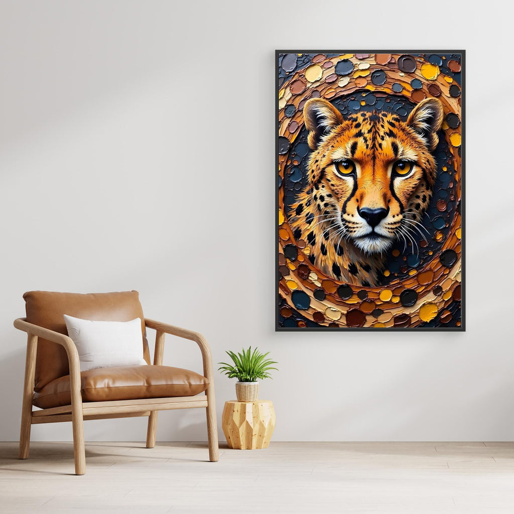 Majestic Cheetah Oil Style Canvas Minimalist Wall Decor