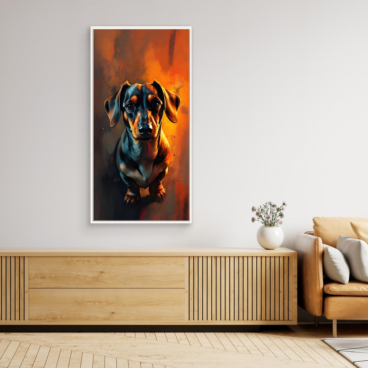 Abstract Dachshund Digital Art