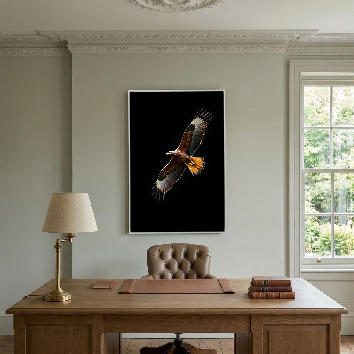 Eagle In Flight Delicate Bold Minimalist Wall Canvas