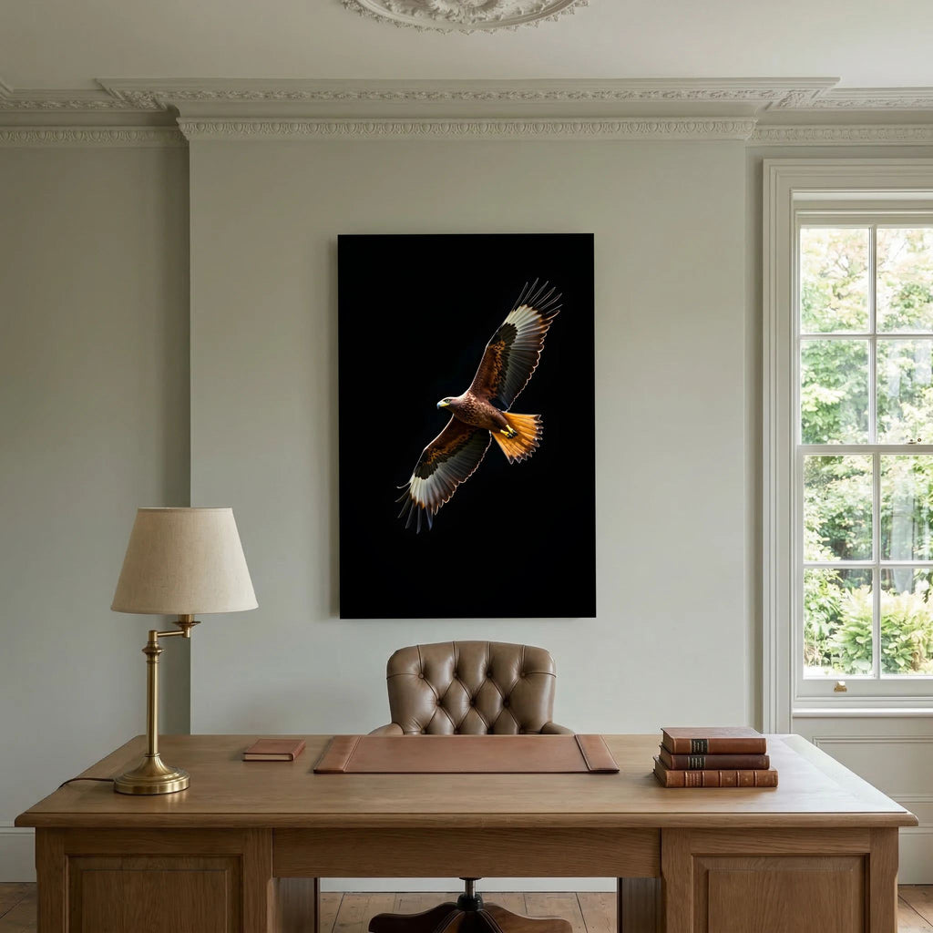 Eagle In Flight Delicate Bold Minimalist Wall Canvas
