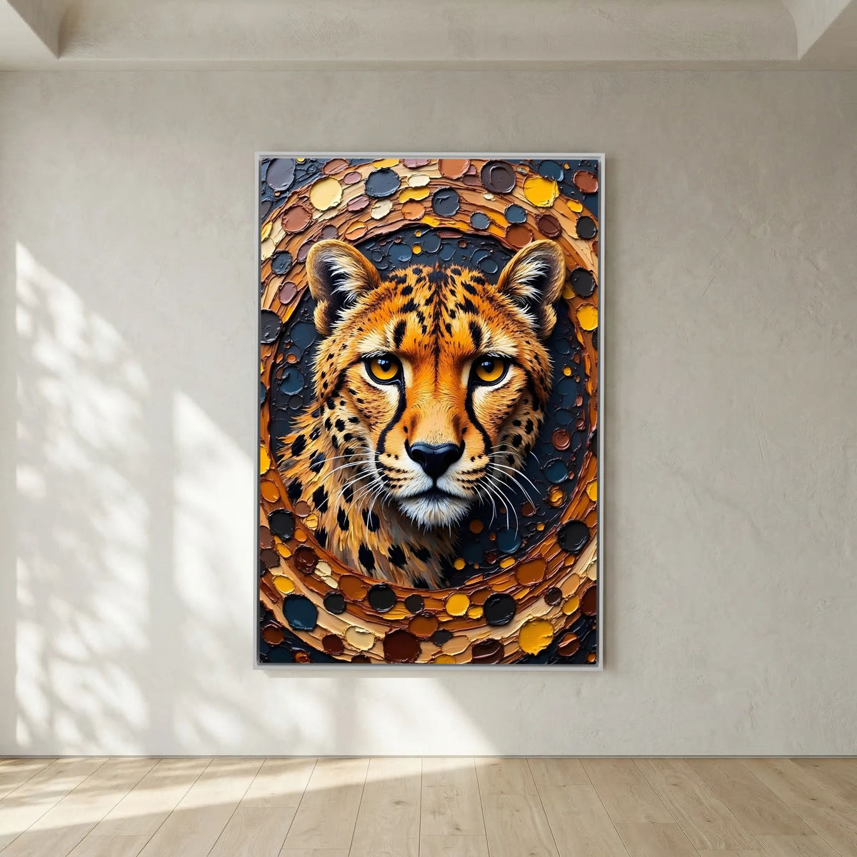 Majestic Cheetah Oil Style Canvas Minimalist Wall Decor