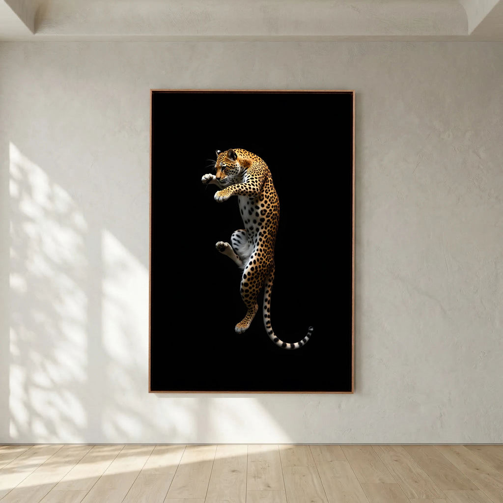 Minimalist Leopard Canvas Print 