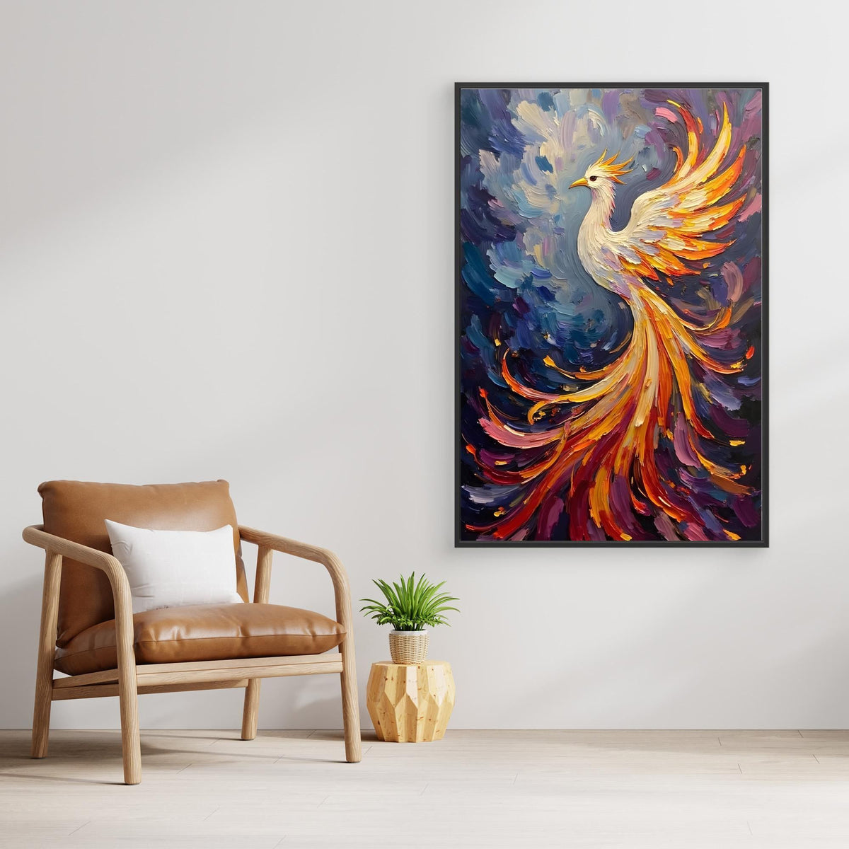 Pheonix Abstract Oil Style Minimalist Wall Decor