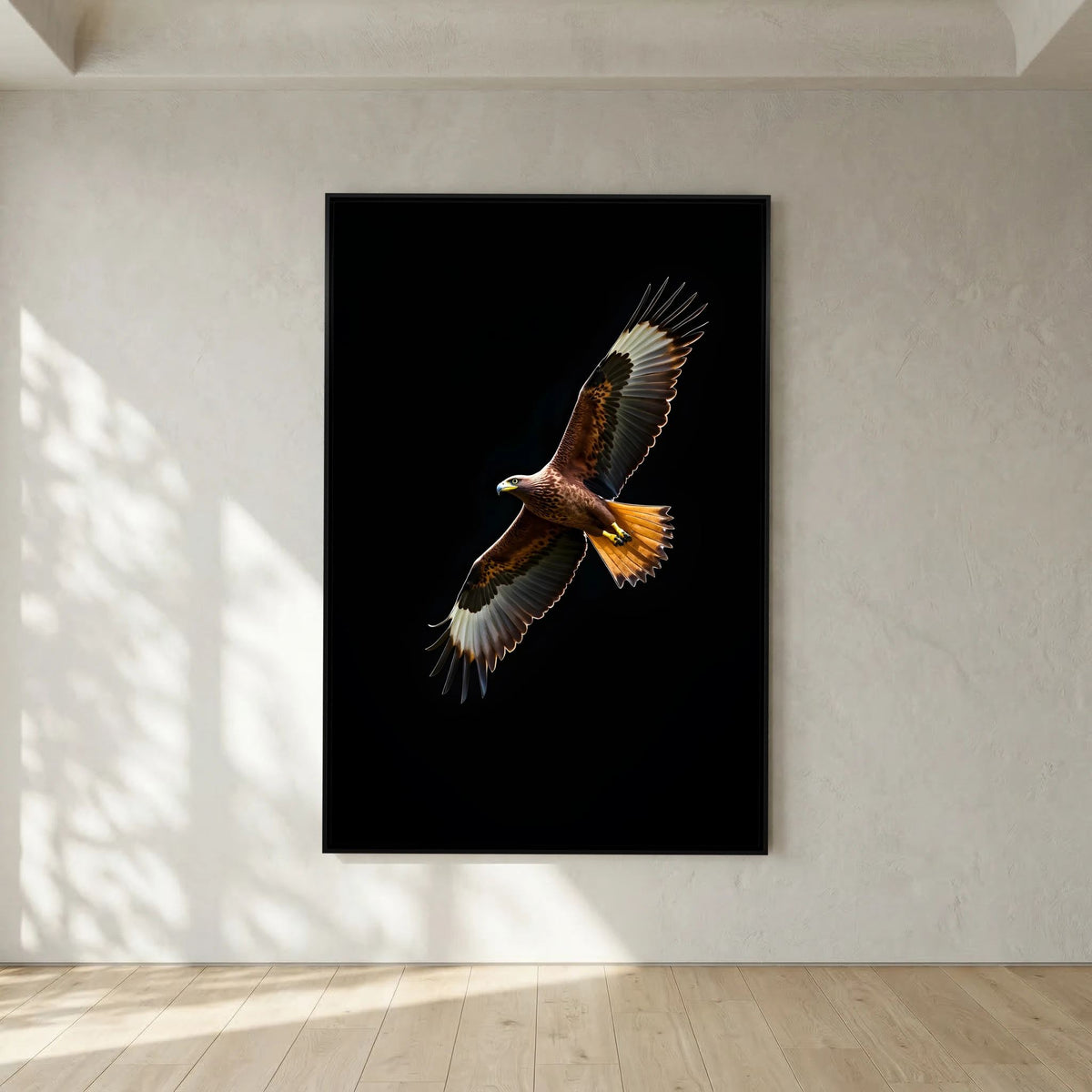 Eagle In Flight Delicate Bold Minimalist Wall Canvas