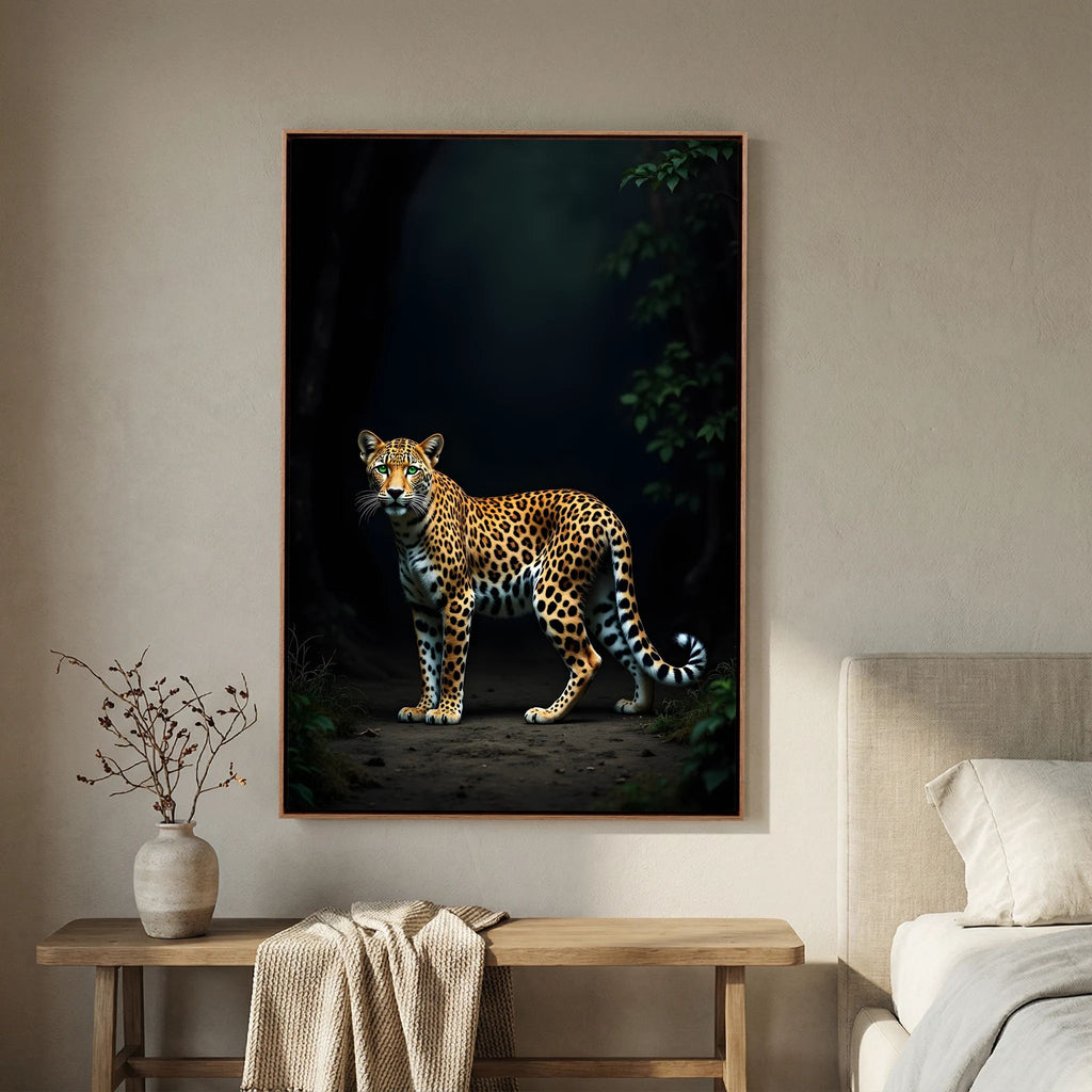 Leopard Canvas Wall Art Minimalist Wall Decor 