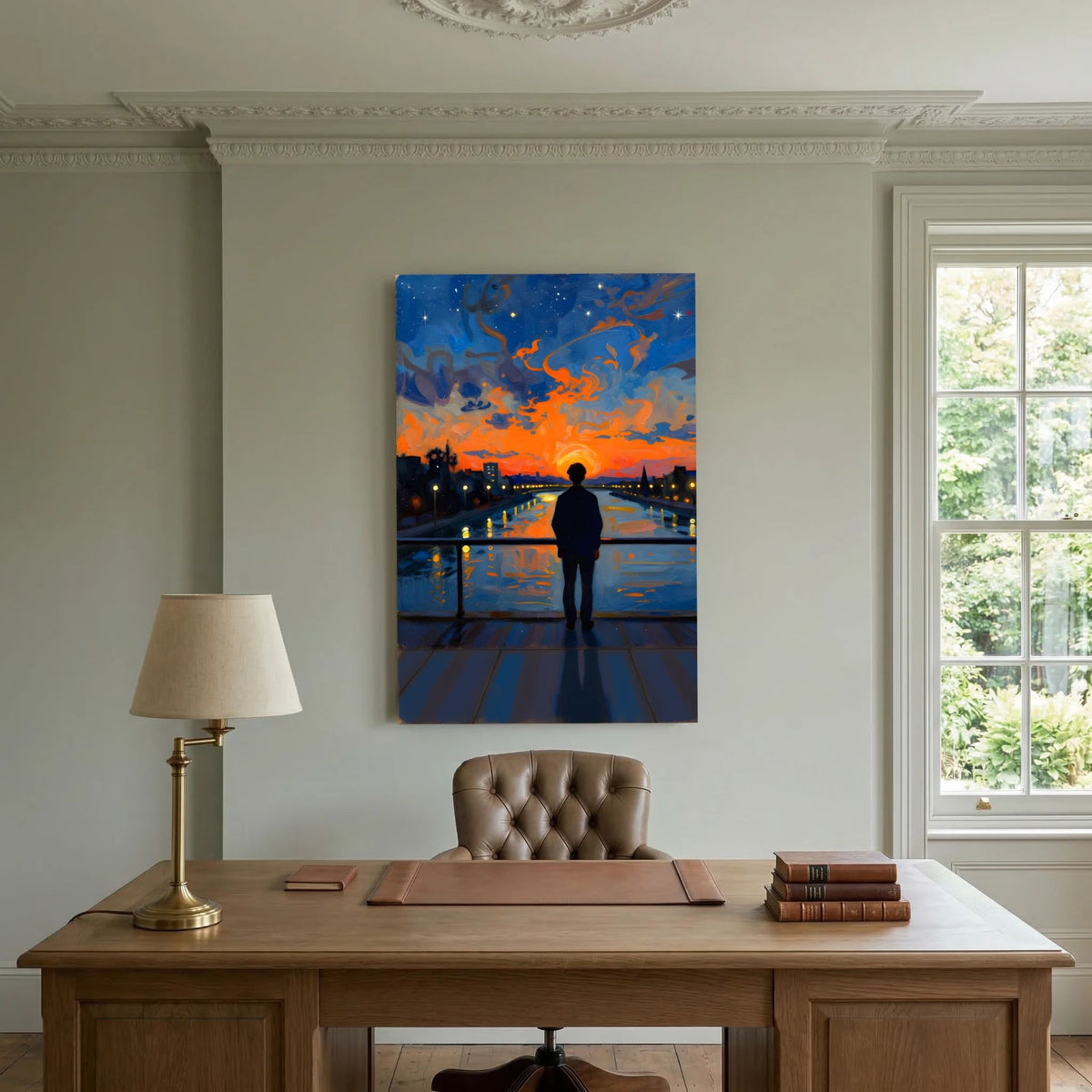 City Lights Canvas Wall Art Minimalist Wall Print