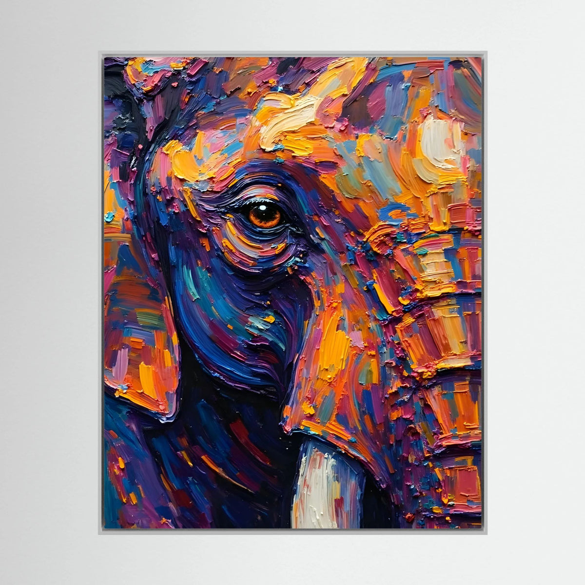 Elephants Eye Oil Style Canvas