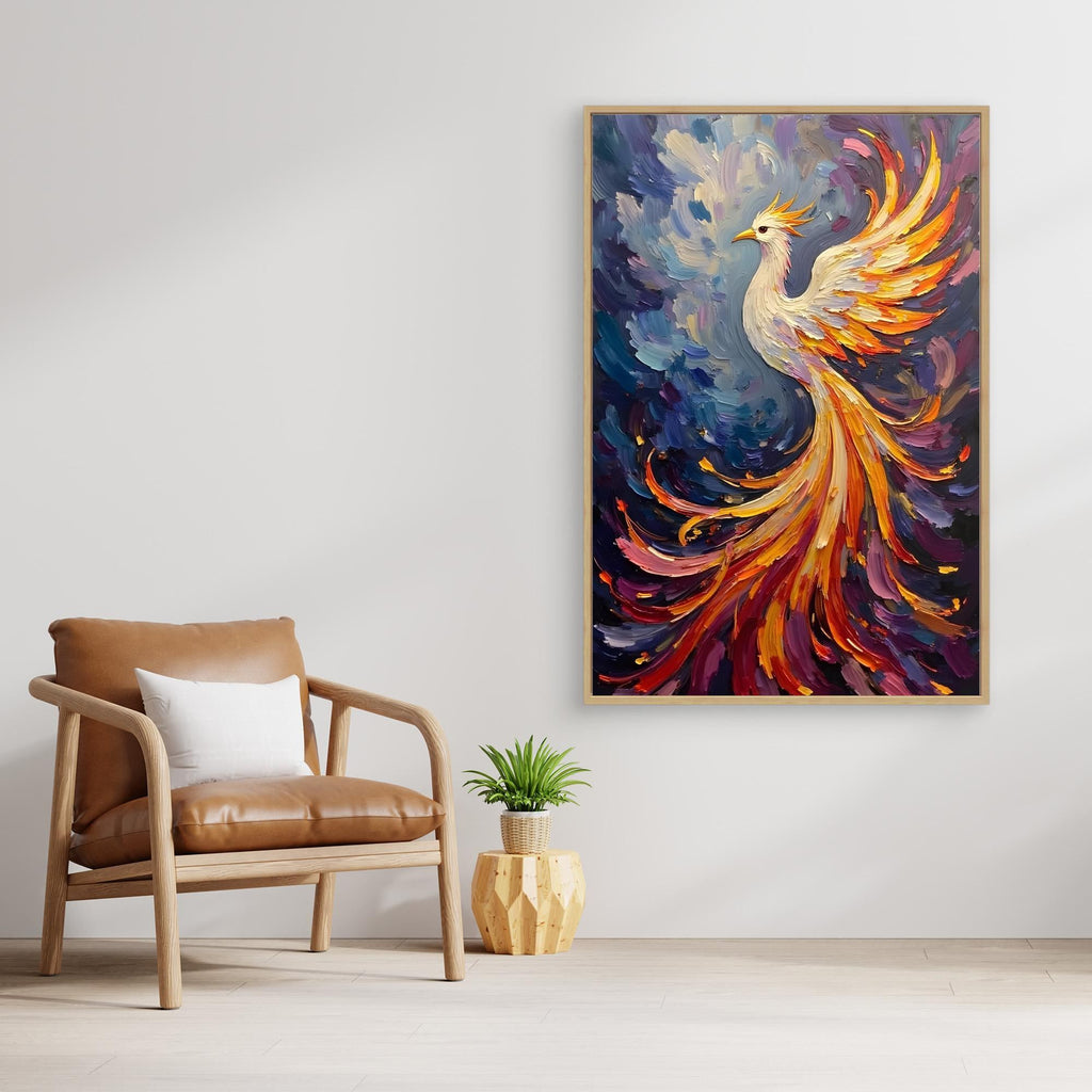Pheonix Abstract Oil Style Minimalist Wall Decor