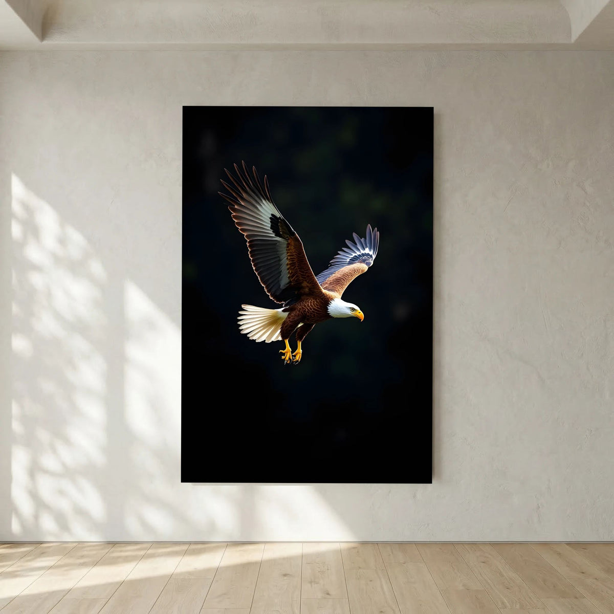 Minimalist Eagle Canvas Wildlife Wall Art