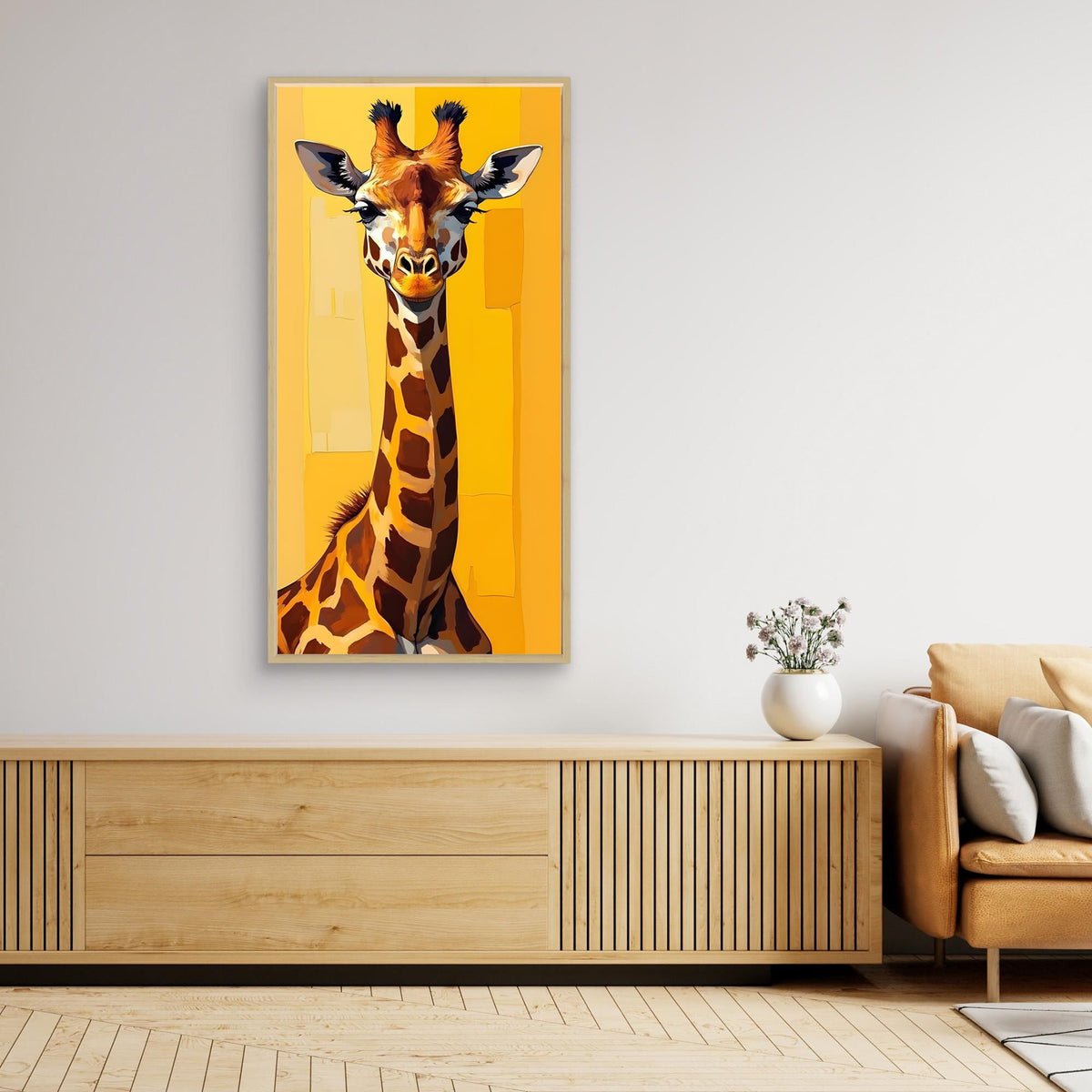 Digital Art Lone Giraffe