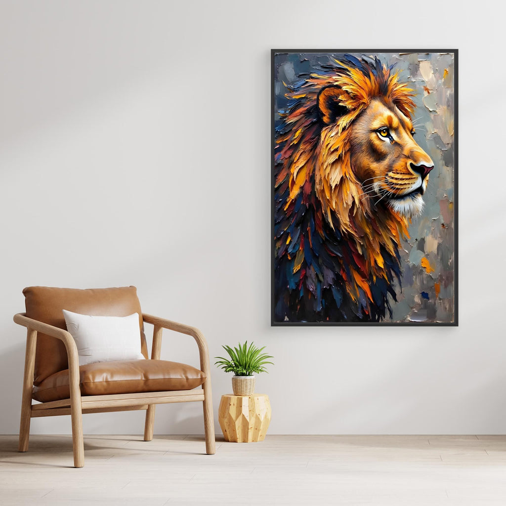 Lion's Mane Digital Oil Style