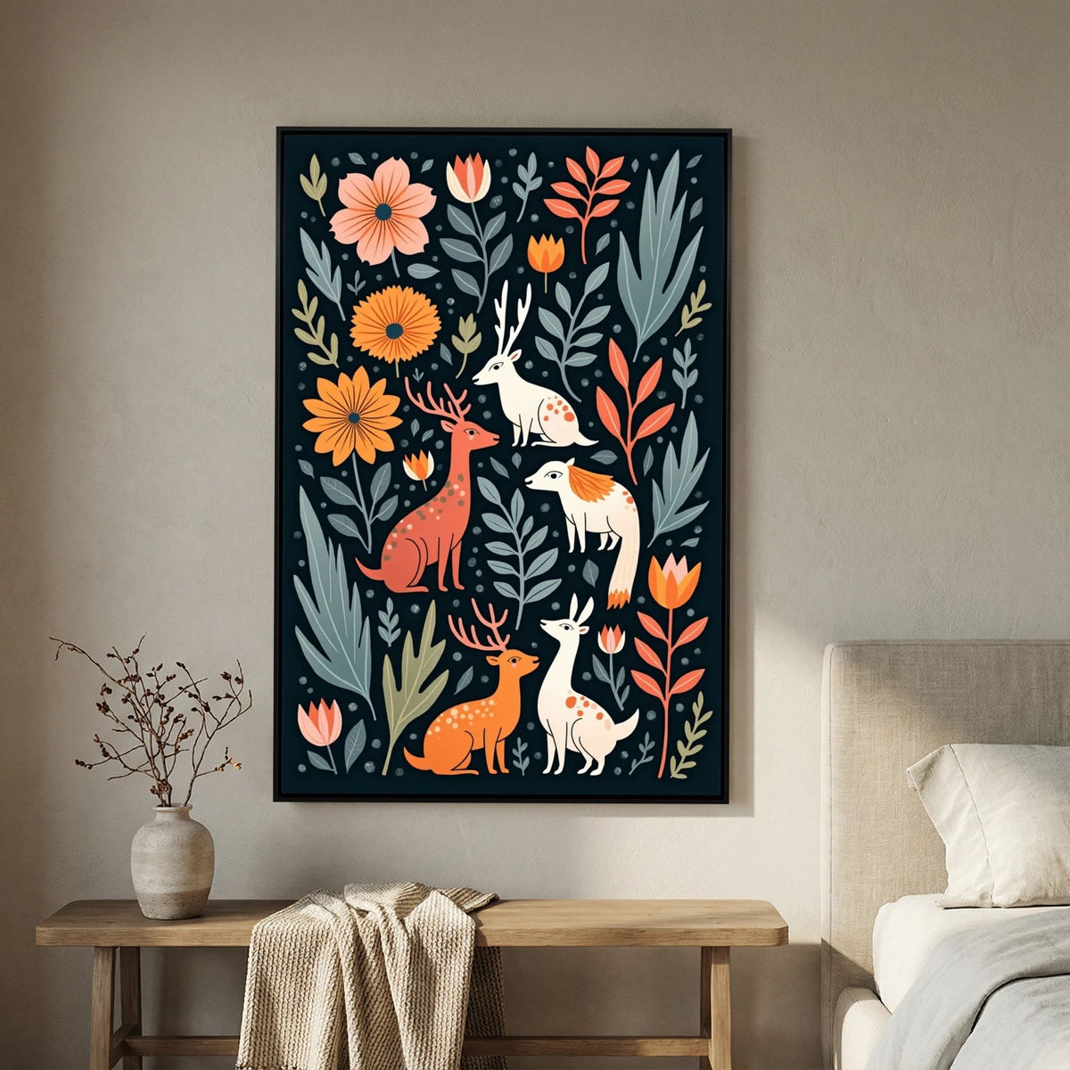Abstract Forest Animals