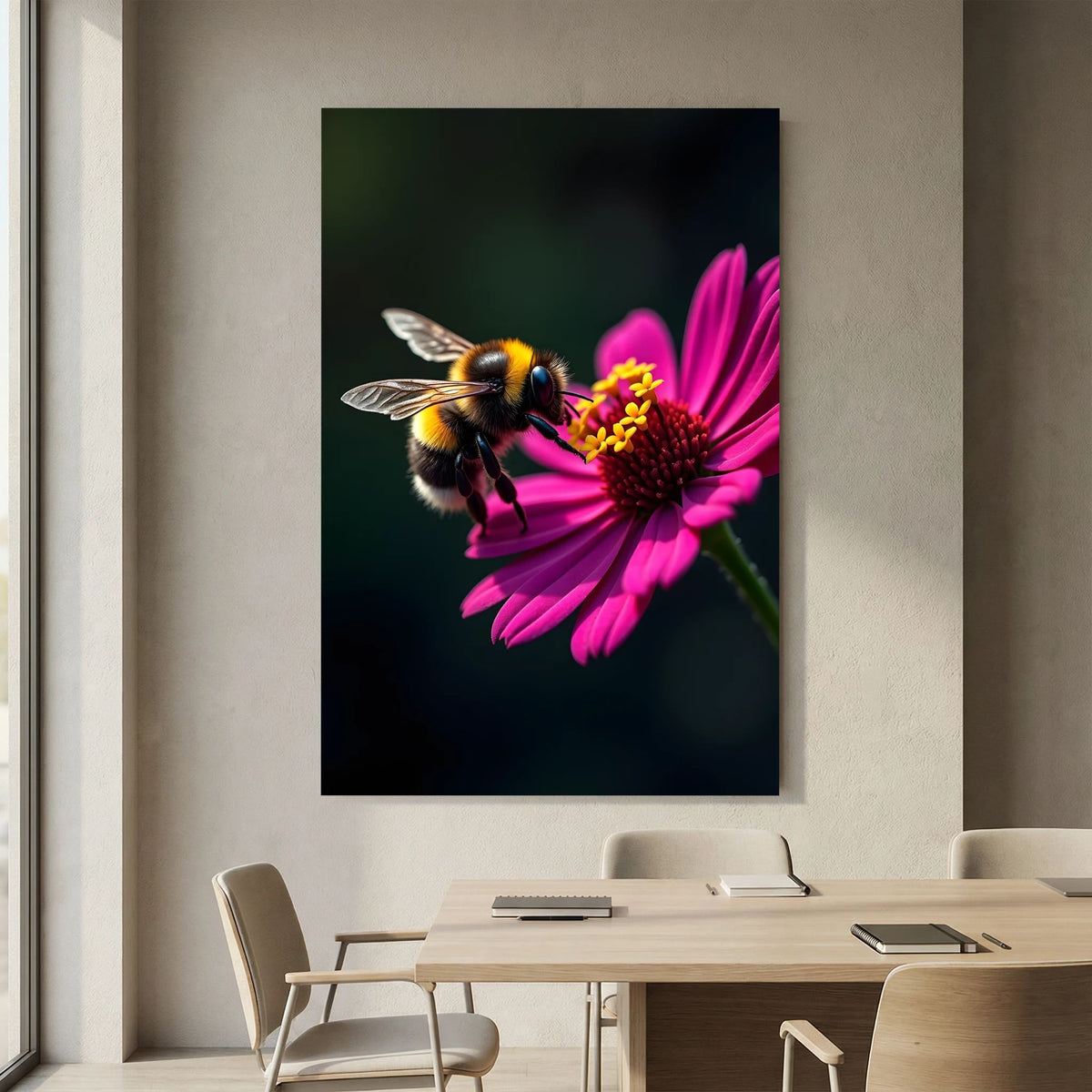 Bumble Bee Minimalist Wall Decor Bee Wall Canvas