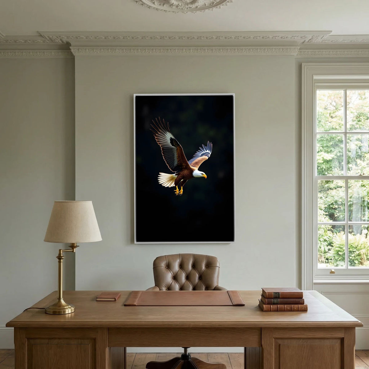 Minimalist Eagle Canvas Wildlife Wall Art