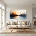 Cityscape At sunset Canvas Wall Art 