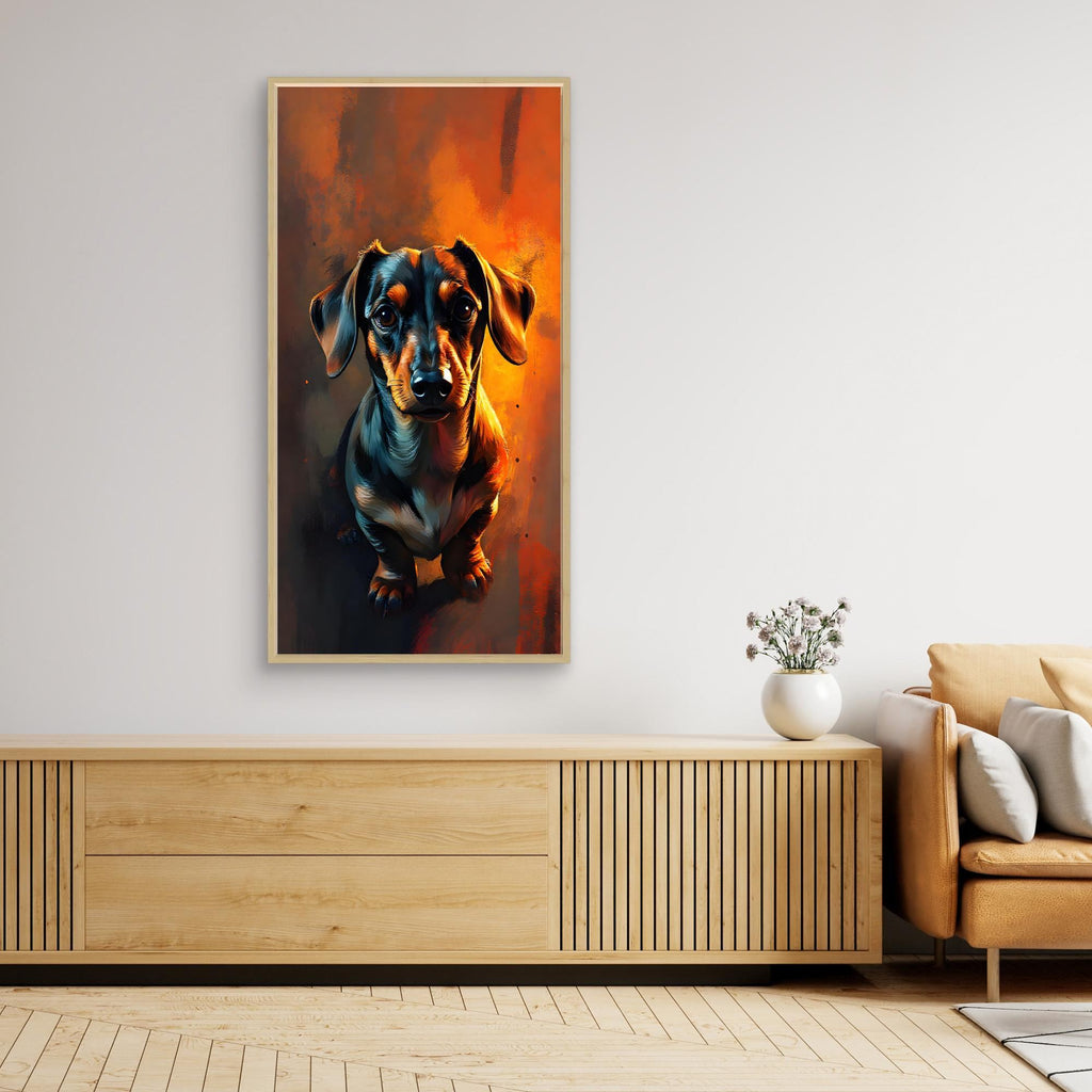 Abstract Dachshund Digital Art