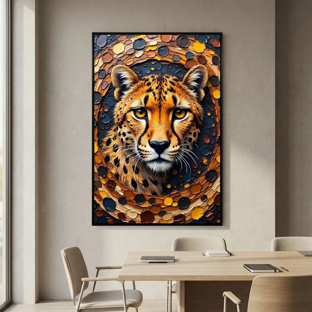 Majestic Cheetah Oil Style Canvas Minimalist Wall Decor