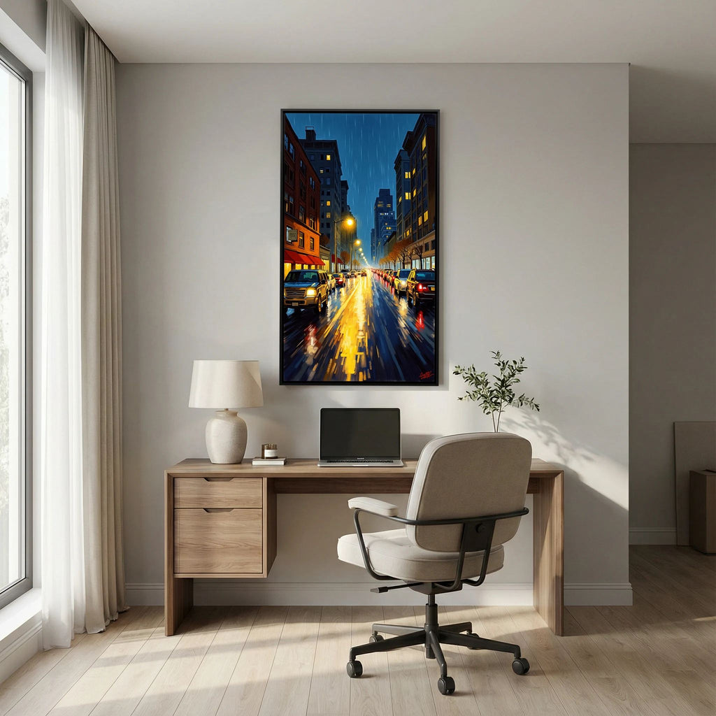 Brooklyn By Night Canvas Wall Art