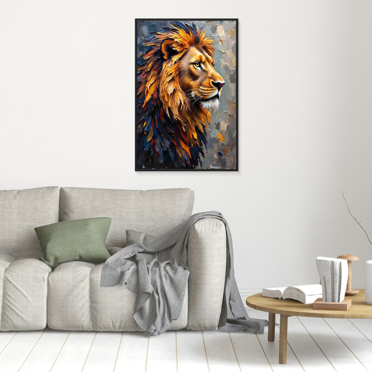 Lion's Mane Digital Oil Style