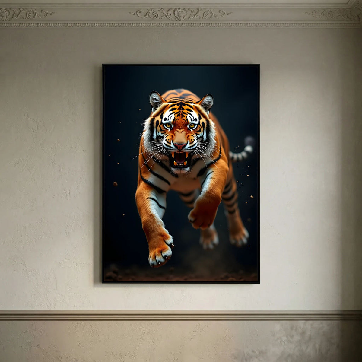Tiger In Abstract Style Canvas
